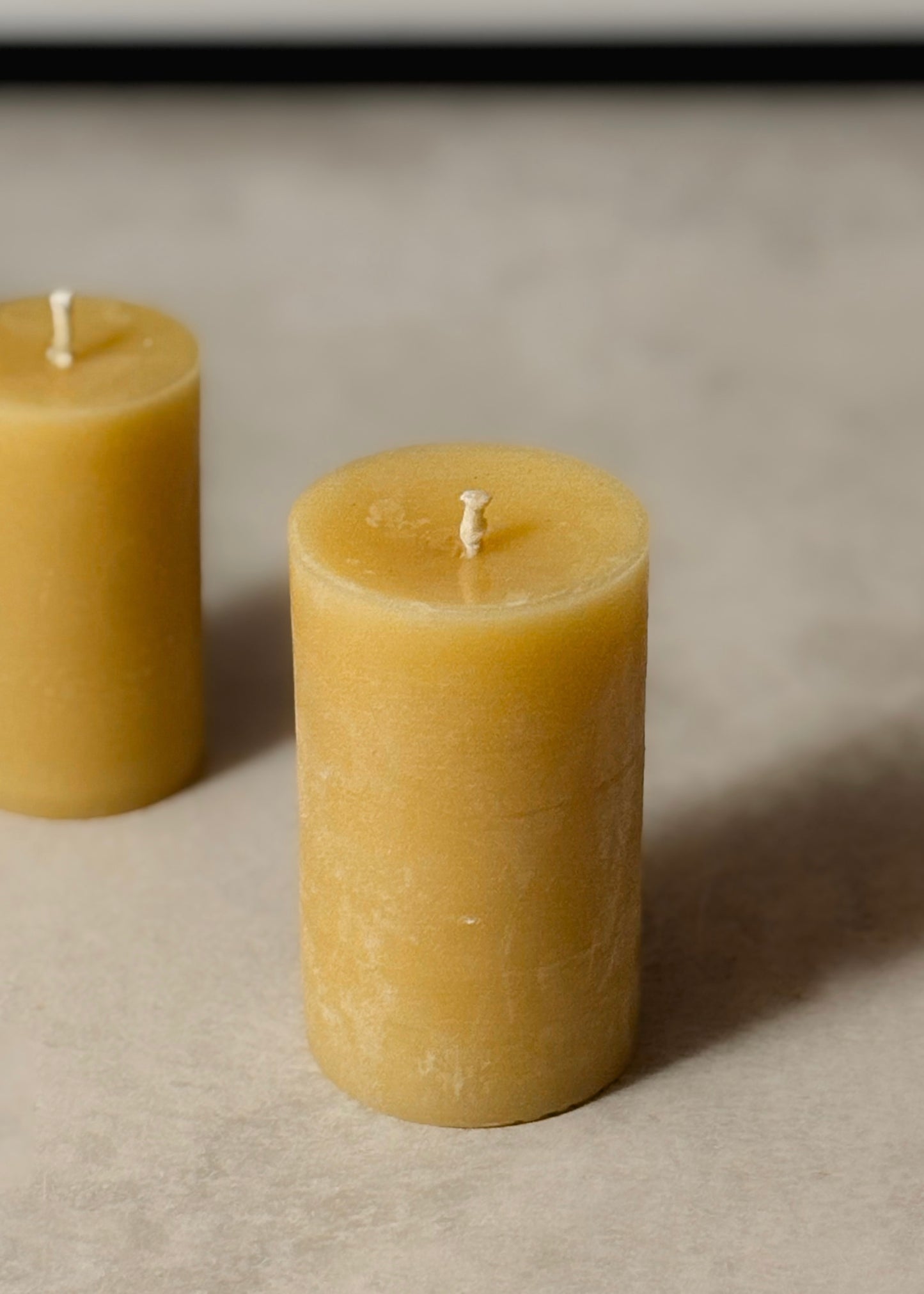 Pillar Large, Natural beeswax