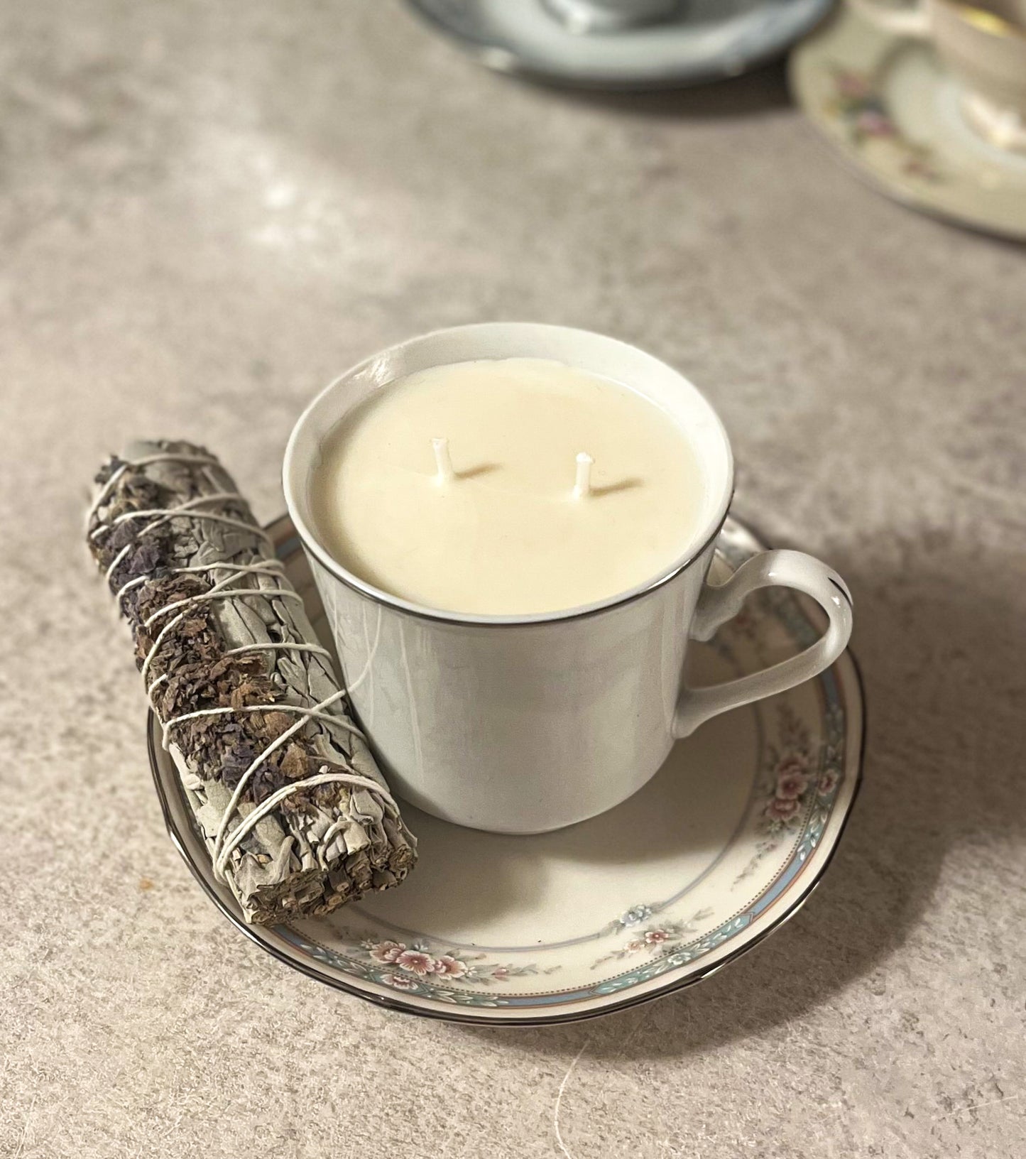 2. Teacup Candle Cleansing Set