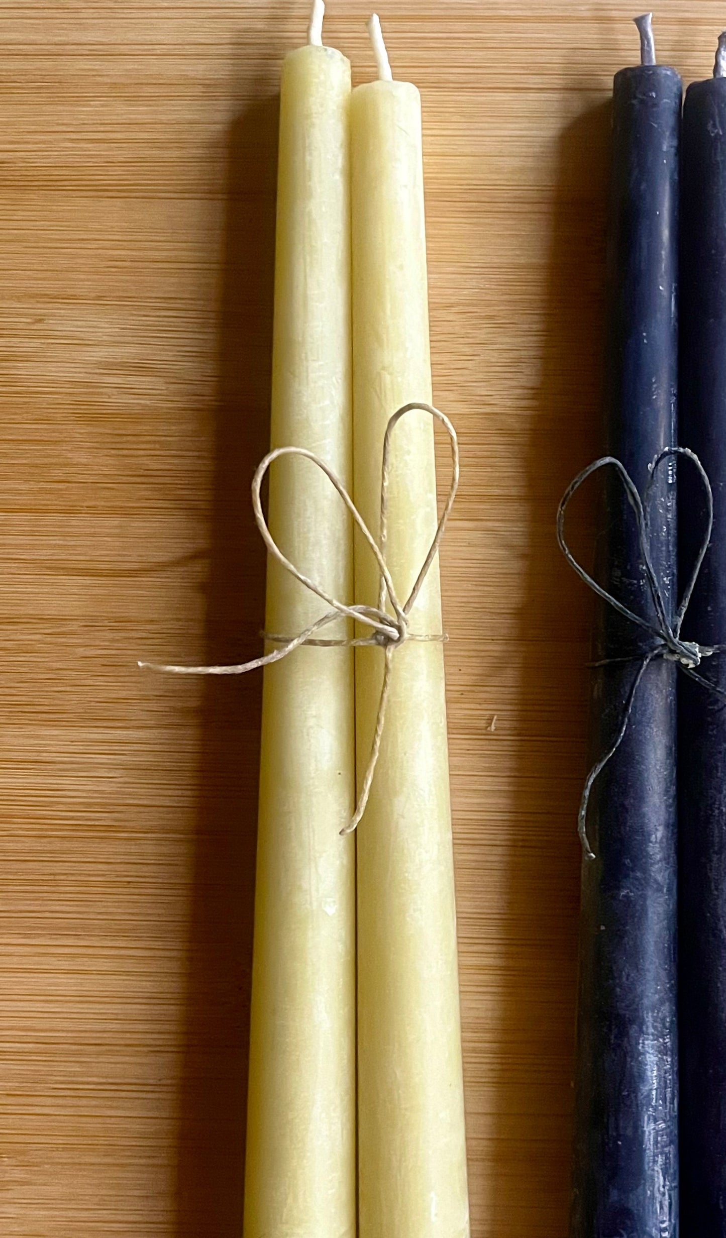 Beeswax Standard Taper Pair, Natural