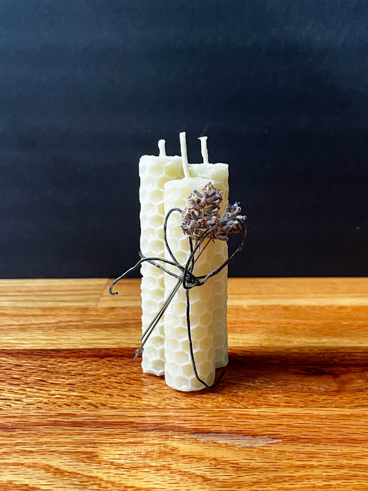 Beeswax Spell Candle Bundle (Natural)