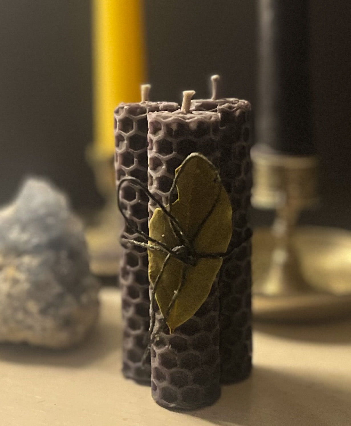 Beeswax Spell Candle Bundle (Black)